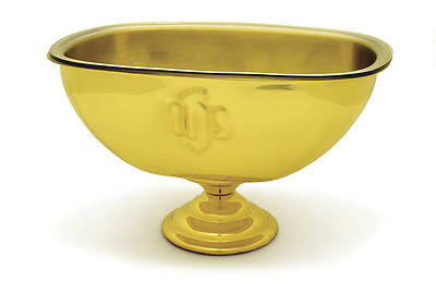 Picture of Brass IHS Vase with Round Step Base