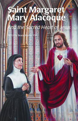 Picture of Saint Margaret Mary Alacoque and the Sacred Heart of Jesus