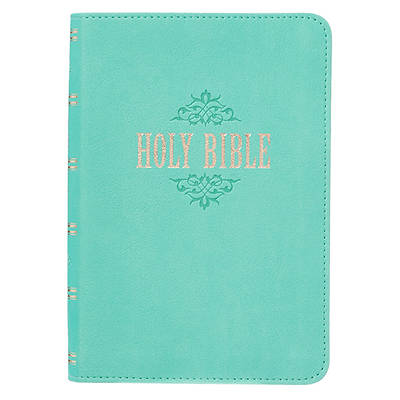 Picture of KJV Compact Large Print Lux-Leather Teal