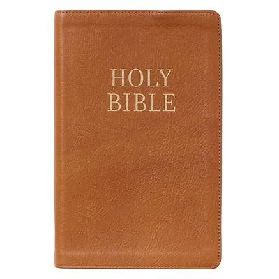 Picture of KJV Giant Print Bible Two-Tone Butterscotch Full Grain Leather