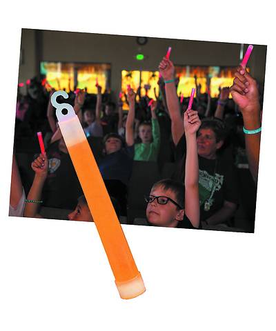 Picture of Vacation Bible School (VBS) 2018 Shipwrecked Glow Sticks Orange- Pkg of 12