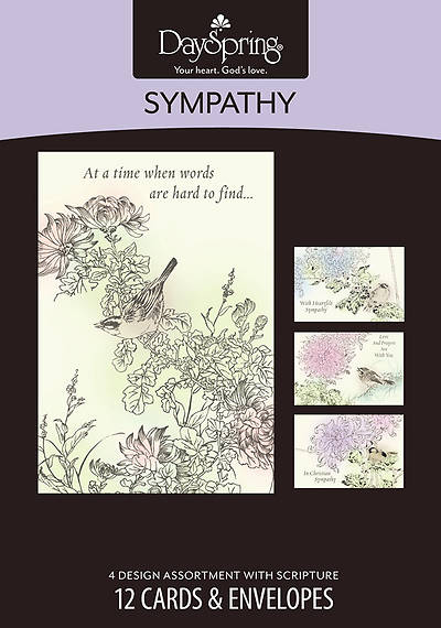 Picture of Under His Wings - Sympathy Boxed Cards - Box of 12