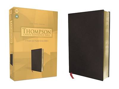 Picture of Kjv, Thompson Chain-Reference Bible, Bonded Leather, Black, Red Letter