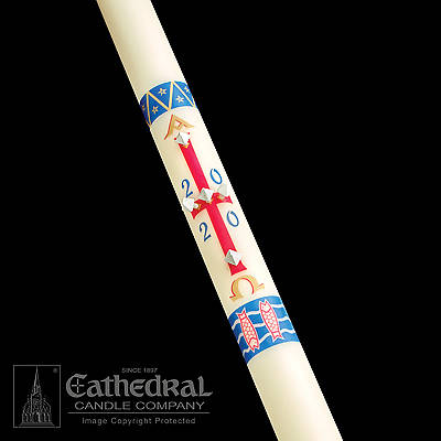 Picture of Cathedral Benedictine Paschal Candle 1-3/4" x 36"