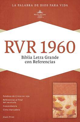 Picture of Rvr 1960 Biblia Letra Grande Con Referencias, Damasco/Coral Simil Piel