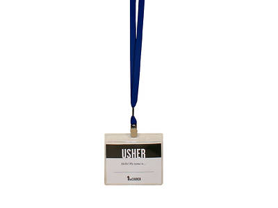 Picture of Royal Blue Name Badge/Lanyard Combo