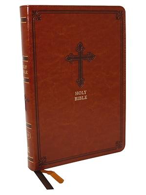 Picture of Kjv, Thinline Bible, Large Print, Leathersoft, Brown, Red Letter Edition, Comfort Print