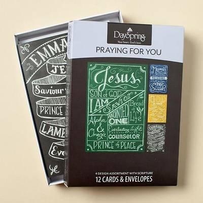 Picture of Name of Jesus - Praying For You Boxed Cards - Box of 12