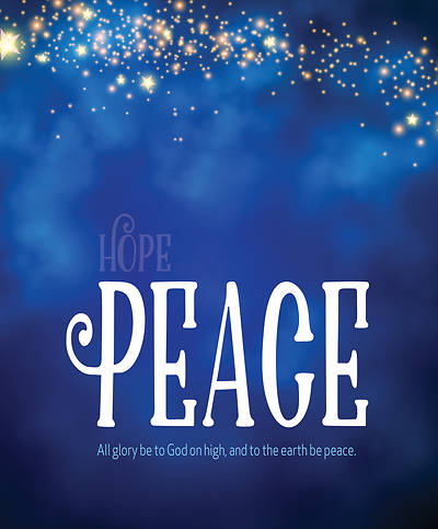 Picture of Peace Night Sky Advent Bulletin, Large (Pkg of 50)
