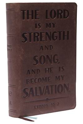 Picture of Kjv, Personal Size Reference Bible, Verse Art Cover Collection, Genuine Leather, Brown, Red Letter, Comfort Print