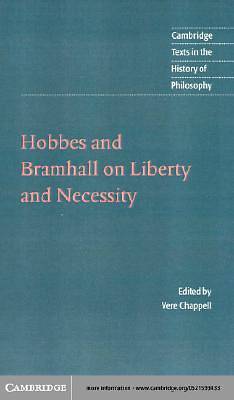 Picture of Hobbes and Bramhall on Liberty and Necessity [Adobe Ebook]