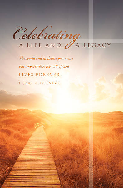 Picture of Celebrating a Life and Legacy Funeral Regular Size Bulletin