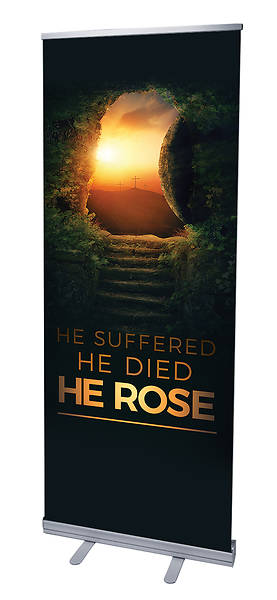 Picture of He Rose Easter RollUp Banner with Stand