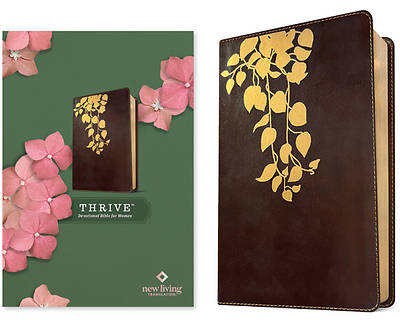 Picture of NLT Thrive Devotional Bible for Women (Leatherlike, Cascade Deep Brown)