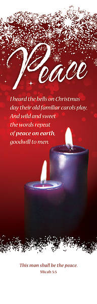 Picture of Peace Advent Week 2 Banner 2 x 6 Vinyl