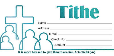 Picture of Value Tithe Acts 20:35 NIV Offering Envelope