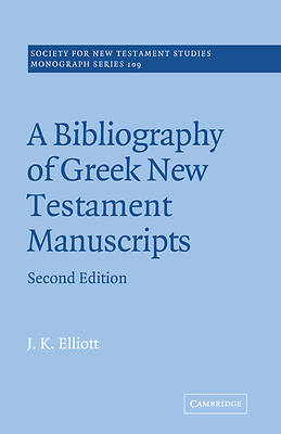 Picture of A Bibliography of Greek New Testament Manuscripts