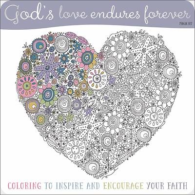 Picture of God's Love Endures Forever Coloring Book