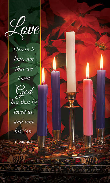 Picture of Love Herein is Love Advent Banner 3x5 Vinyl