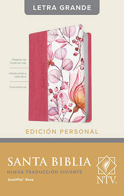 Picture of Santa Biblia Ntv, Edición Personal, Letra Grande (Letra Roja, Sentipiel, Rosa, Índice)