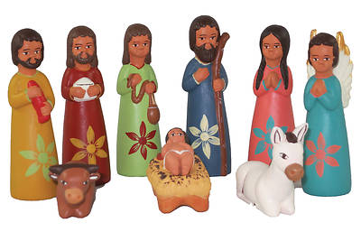 Picture of Ceramic Tall People Nativity