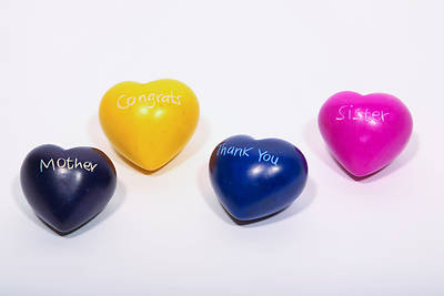 Picture of Word Hearts Set of 4