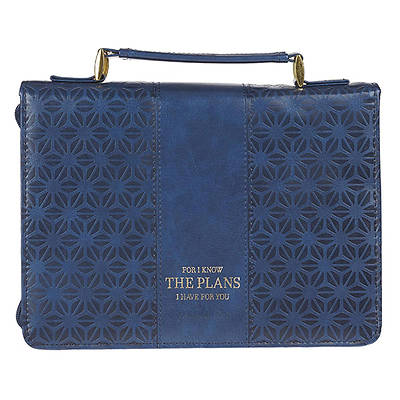 Picture of Bible Cover Navy Pattern I Know the Plans