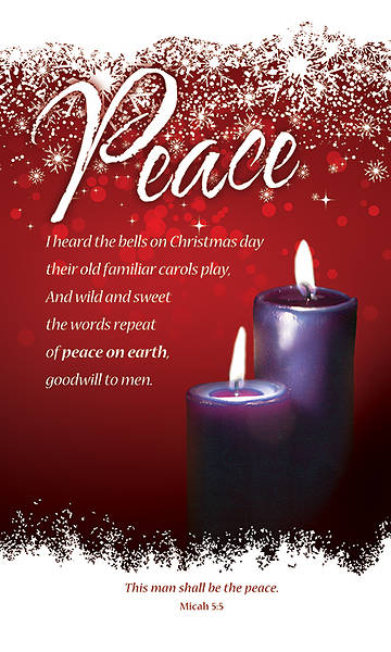 Picture of Peace Advent Week 2 Banner 3 x 5 Fabric