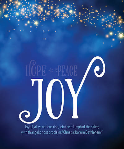Picture of Joy Night Sky Advent Bulletin, Large (Pkg of 50)