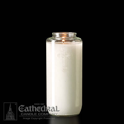 Picture of Cathedral 5-Day Glass Offering Candle - Crystal