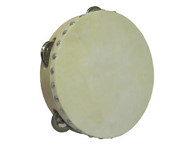 Picture of Wood Single Row Tambourine with Head - 8"