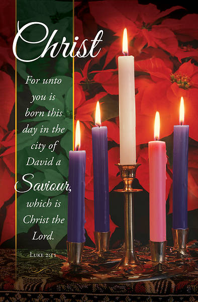 Picture of Christ Unto You Born Advent Regular Size Bulletin