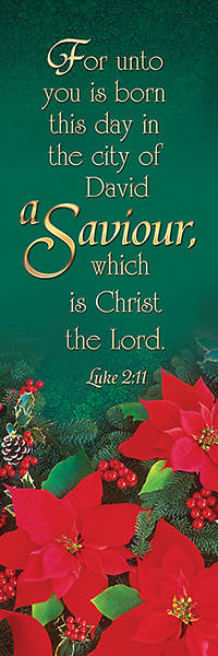 Picture of Advent Christmas Bookmark Saviour Luke 2:11 (Package of 25)