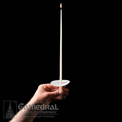 Picture of Cathedral 51% Beeswax 14" Congregational Tapers - Box of 100