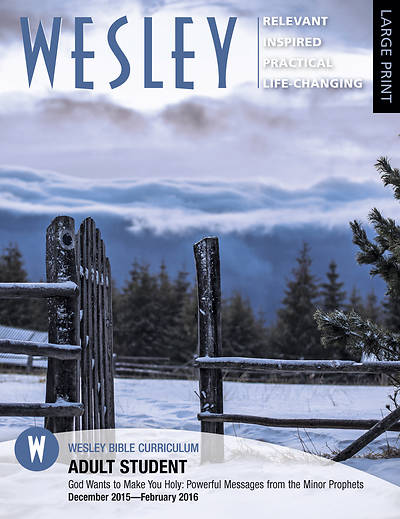 Picture of Wesley Adult Large Print Student Book Winter 2016-17