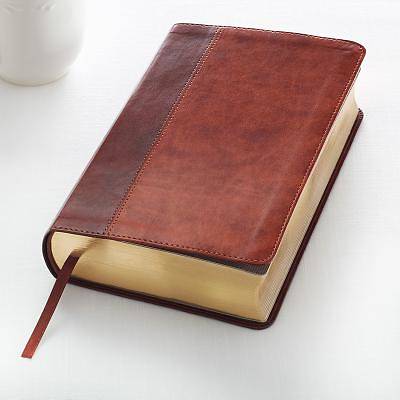Picture of KJV Giant Print Lux-Leather 2-Tone Brown