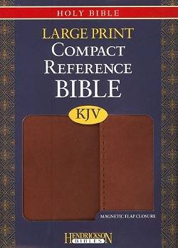 Picture of Large Print Compact Reference Bible-KJV-Magnetic Closure