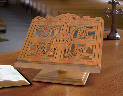 Picture of IHS Carved Bible Stand