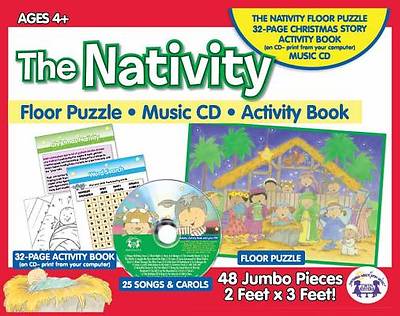 Picture of Nativity Giant Floor Puzzle & CD