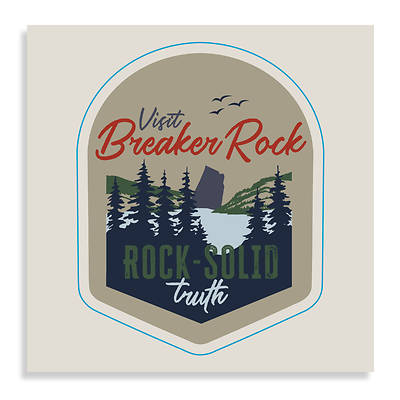 Picture of Vacation Bible School VBS 2024 Breaker Rock Beach PK5 Travel Sticker