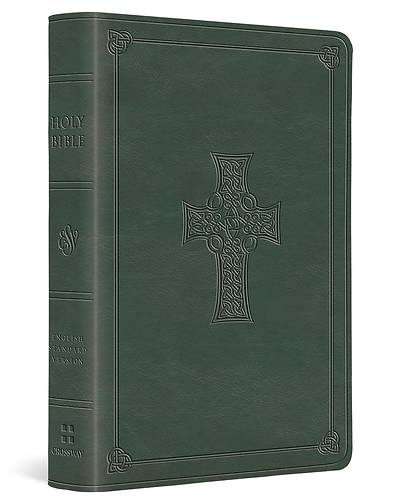 Picture of ESV Value Large Print Compact Bible (Trutone, Quiet Forest, Celtic Cross Design)