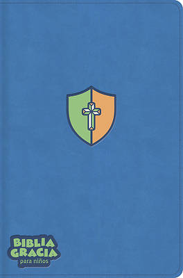 Rvr 1960 Biblia Gracia Para Niños, Azul, Símil Piel