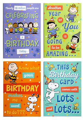 Picture of Peanuts Birthday Boxed Cards - Box of 12