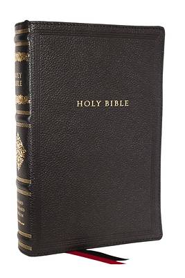 Picture of RSV Personal Size Bible with Cross References, Black Genuine Leather, (Sovereign Collection)