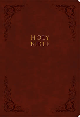 Picture of CSB Super Giant Print Reference Bible, Burgundy Leathertouch