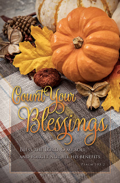 Picture of Count Your Blessings Regular Size Bulletin Psalm 103:2 NIV