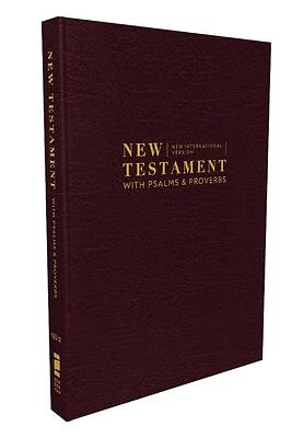 Picture of Niv, New Testament with Psalms and Proverbs, Pocket-Sized, Paperback, Burgundy, Comfort Print