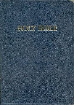 Picture of Large Print Bible-KJV-Chapel Blu