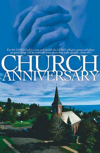 Picture of Church Anniversary Hands in Sky Bulletin, Regular Size (Package of 100)