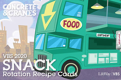 Picture of Vacation Bible School (VBS) 2020 Concrete and Cranes Snack Rot Recipe Cards